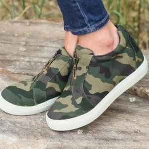 Camo Platform Slip-On Sneaker